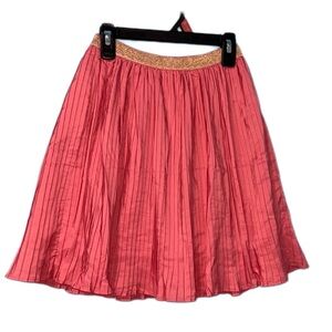 Tea Collection Pink Pleated Skirt size 14